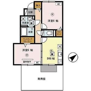 2DK 間取り図
