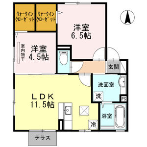 2LDK 間取り図