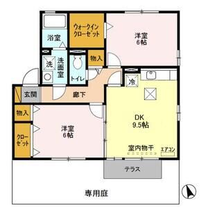 2DK 間取り図