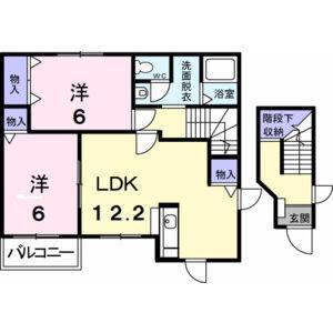 2LDK 間取り図
