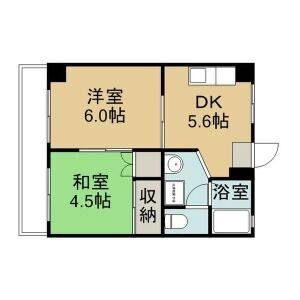 2DK 間取り図