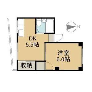 1DK 間取り図