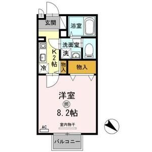 1K 間取り図