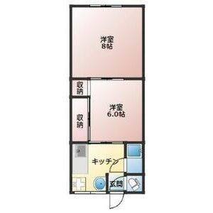 1DK 間取り図