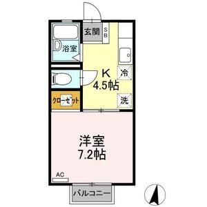 1K 間取り図