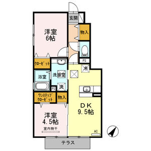 2DK 間取り図