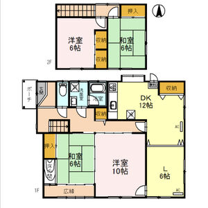 4LDK 間取り図