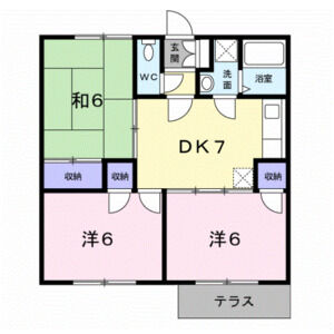 3DK 間取り図