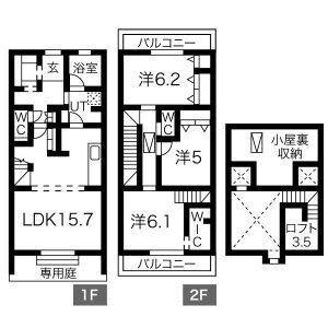 3LDK 間取り図