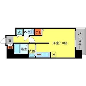 ワンルーム 間取り図