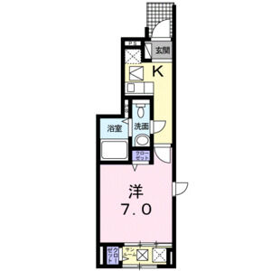 1K 間取り図