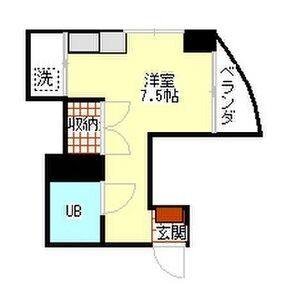 ワンルーム 間取り図