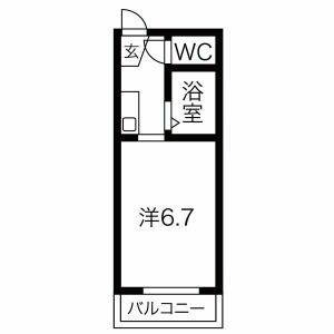 ワンルーム 間取り図