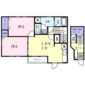 2LDK 間取り図