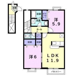 2LDK 間取り図