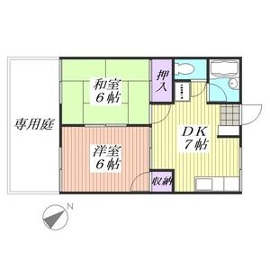 2DK 間取り図
