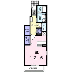 ワンルーム 間取り図