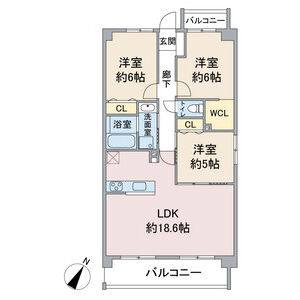 3LDK 間取り図