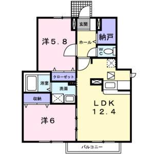 2LDK 間取り図