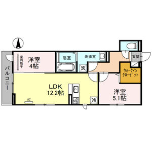 2LDK 間取り図