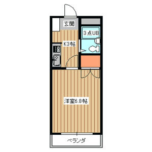 1K 間取り図