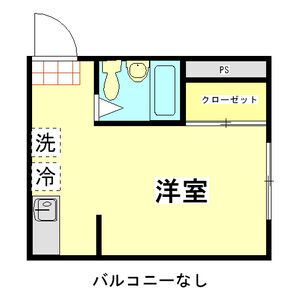 1K 間取り図
