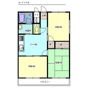 3DK 間取り図