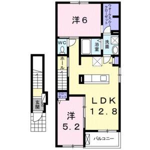 2LDK 間取り図