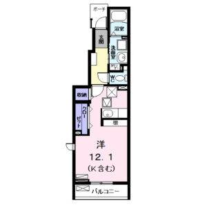 ワンルーム 間取り図