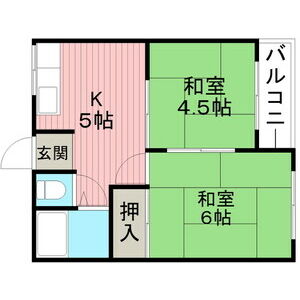 2K 間取り図
