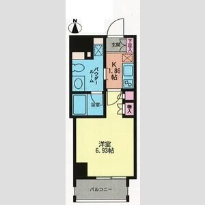 1K 間取り図