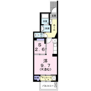 ワンルーム 間取り図