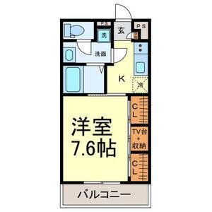 1K 間取り図