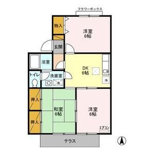 3DK 間取り図