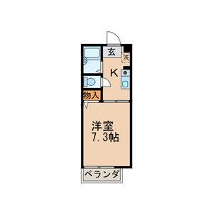 1K 間取り図