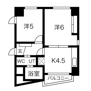 2K 間取り図