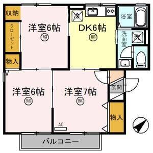 3DK 間取り図