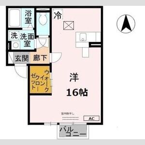 ワンルーム 間取り図