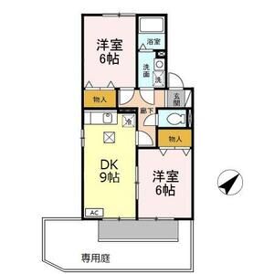 2DK 間取り図