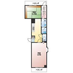 2DK 間取り図