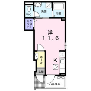 ワンルーム 間取り図
