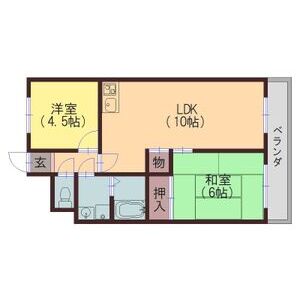 2LDK 間取り図