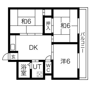 3LDK 間取り図
