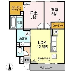 2LDK 間取り図