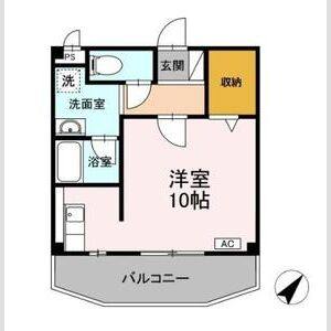 ワンルーム 間取り図