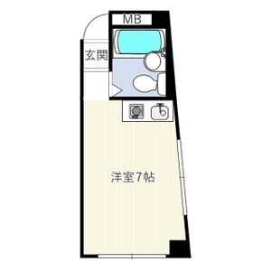 ワンルーム 間取り図