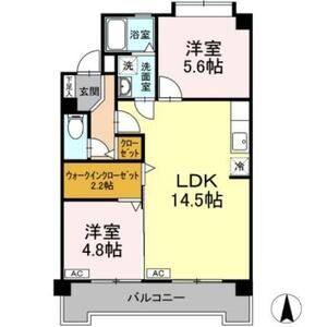 2LDK 間取り図