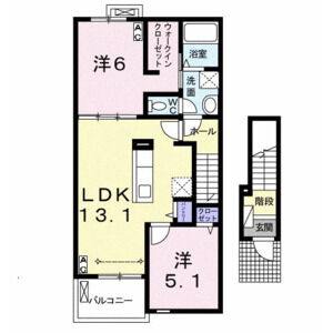 2LDK 間取り図