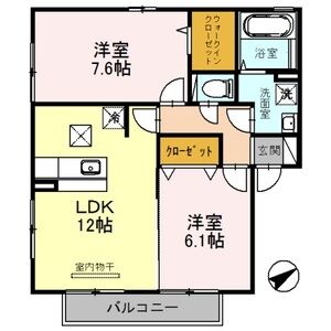 2LDK 間取り図
