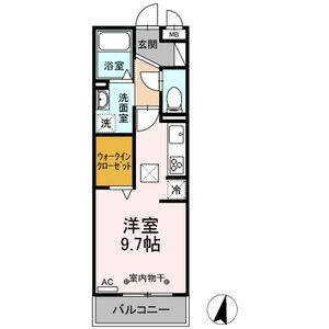 ワンルーム 間取り図